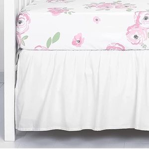 Bundle of Crib Skirt & Padded Crib Rail Cover